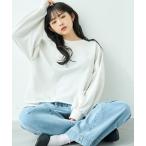 トレーナー スウェット ラメスウェット カットオフプルオーバー「586126」 レディース