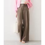 スラックス パンツ ベルトディティールパ