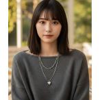  колье [M2SUQARED/ M two квадратное ]nyu Anne s Heart &meta рубин z двойной колье / дизайн мода колье 2piece