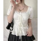 tシャツ 「春夏新作」パット付きキャミソール＆トリプルリボントップス２点セット レディース