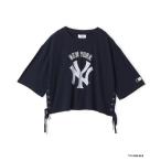 tシャツ atmos pink x MLB Lace-up T-shirt / アトモス ピンク MLB レースアップ T-シャツ「SP」 レディース