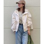 マウンテンパーカー ウインドブレーカー 「テフロン加工／防汚機能／撥水」Eツイルギャザーブルゾン マウンテンパーカー レディース