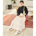 スカート 限定展開　インド ティアード 切り替え スカート