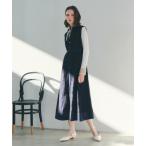 ワンピース レース切替ジレワンピース