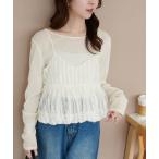 キャミソール シアージャガードバルーンキャミ