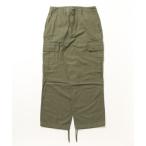 [coen] брюки-карго S оливковый мужской 