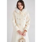 [tocco closet] полупальто "даффл коут" M слоновая кость женский 
