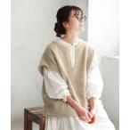 「soulberry」 ニットベスト M ベージュ レディース