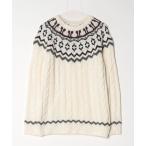 [URBAN RESEARCH DOORS] длинный рукав вязаный 40 белый мужской 