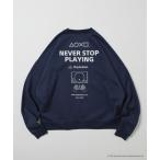 「FREAK'S STORE」 スウェットカットソー「playstationコラボ」 LARGE ネイビー メンズ