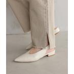 パンプス 「追加」SLOBE レザーフラットシューズ