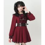 ワンピース 十字架クモレーススタッズベルトセーラーワンピース