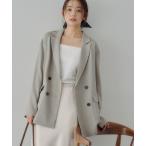 ジャケット テーラードジャケット 「Noka/シワ防止/UVカット/マシンウォッシャブル」ツイードジャケット レディース