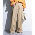 ショッピングチノパン チノパン チノタックワイドパンツ レディース