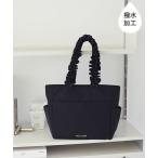 トートバッグ 撥水加工フリルハンドルトートバッグ レディース
