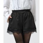 パンツ レースドッキングショートパンツ レディース