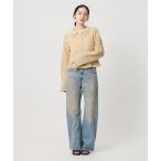 カーディガン コットン ハンドクロシェ ニットカーディガン レディース