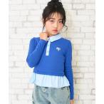 tシャツ シャツレイヤードフリルトップス キッズ 子供服 女の子