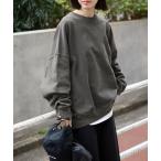 トレーナー スウェット 「WEB限定/追加」ビックシルエットピグメント裏毛プルオーバー レディース