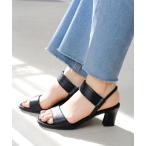 サンダル 「秒履きサンダル」ゴムストラップスリングバックサンダル レディース