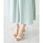 サンダル 大人気 ストーム付き ダブルベルト ミュールサンダル レディース