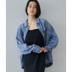 ブラウス シャツ シアーデニムシャツ レディース