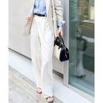 ショッピング09 パンツ NEW morisachi「セットアップ対応」ウォッシャブルストレッチツイルイージーワイドパンツ レディース