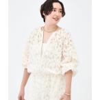 ブルゾン アウター 「セットアップ対応」「KIRYU」ウォッシャブルラメジャガードブルゾン レディース