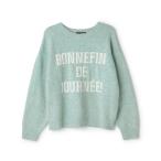 ニット セーター ロゴジャカードニットプルオーバー キッズ 子供服 女の子