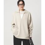 tシャツ 「WEB限定」「at ease」ダブルフェイス エリツキ プルオーバー カットソー レディース