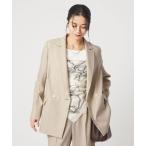 ジャケット テーラードジャケット 「size SHORTあり」リネンライク 2B ジャケット レディース