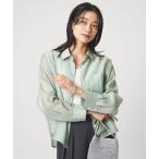 ブラウス シャツ エアリー シアー ロングスリーブ シャツ ウォッシャブル 接触冷感 レディース