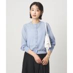 カーディガン ハニカム クロップド ニット カーディガン レディース