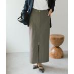 スカート 「ウオッシャブル」フロントZIPタイトスカート