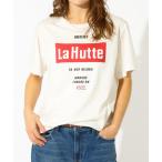 tシャツ 「La Hutte / ラ ユット」ロゴTシャツ / プリントTシャツ / 半袖 レディース
