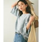 ショッピングフリンジ ブラウス シャツ 「洗える」ツイードドルマンブラウス レディース