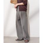 スラックス パンツ 「撥水/接触冷感/洗える/UV」リネンナイロンストレッチスラックス レディース