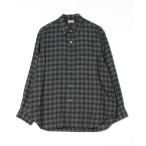 「Steven Alan」 長袖ネルシャツ M ブラック メンズ