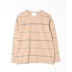 [STILL BY HAND] окантовка рисунок длинный рукав вязаный 46 бежевый мужской 