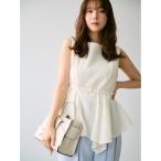 アシメペプラムチュニック レディース