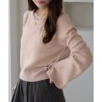 ショッピングスパンコール ニット セーター 「apres jour clair」スパンコールラメシアーニット レディース