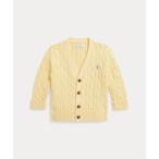  baby кабель вязаный хлопок V шея кардиган 