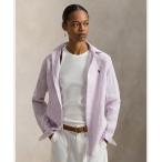 ブラウス シャツ クラシック フィット ストライプド リネン シャツ レディース