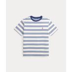 tシャツ ストライプド コットン ジャージー Tシャツ キッズ 子供服 男の子