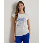 tシャツ グラフィック コットンモダール ジャージー Tシャツ レディース