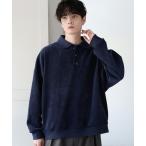 「ETELIO」 長袖ポロシャツ M ブ