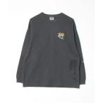 [BEN DAVIS] one отметка футболка с длинным рукавом M серый мужской 