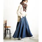 「soulberry」 デニムスカート LL ネイビー レディース