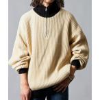 [FREAK'S STORE] длинный рукав вязаный MEDIUM белый × черный мужской 