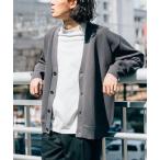 「EDIFICE」 ニットカーディガン MEDIUM チャコールグレー メンズ